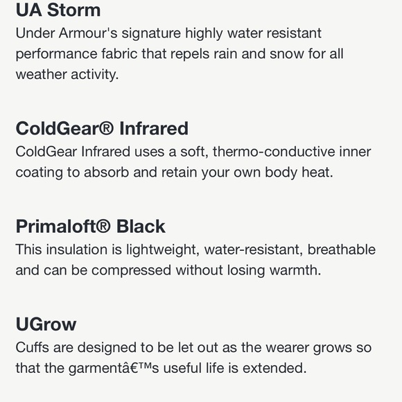 Under Armour YXL, Coldgear, Infrared, Powerline, Winter Jacket. Mint Green. - Picture 10 of 14